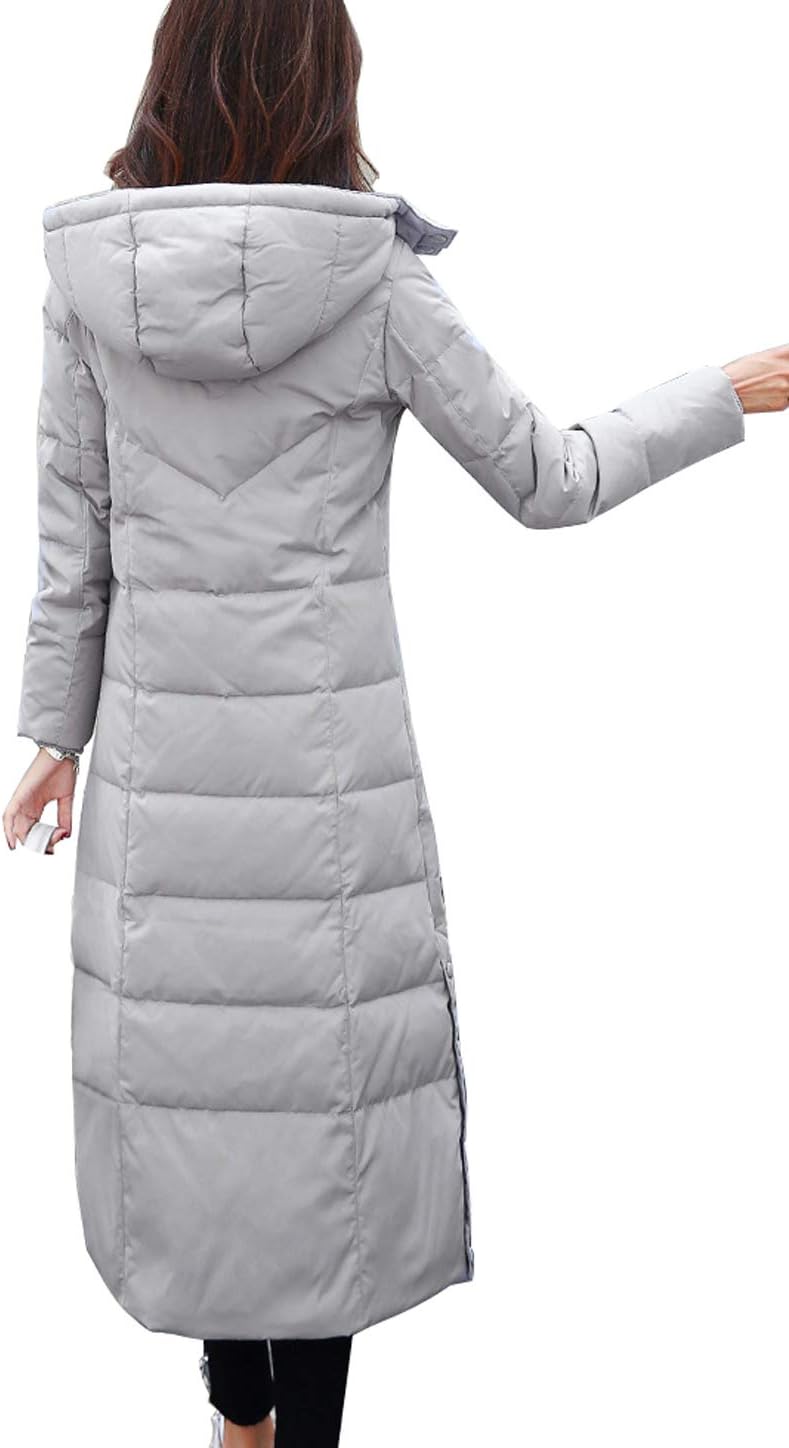 Women's Winter Over Knee Removable Hooded Maxi Long Puffer Down Coat - Image 2