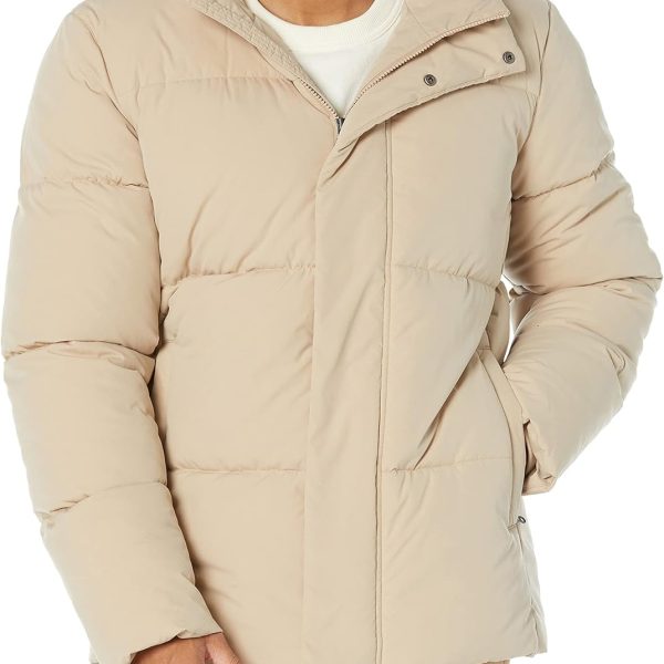 Men's Mid-Length Hooded Puffer Coat (Available in Big & Tall)